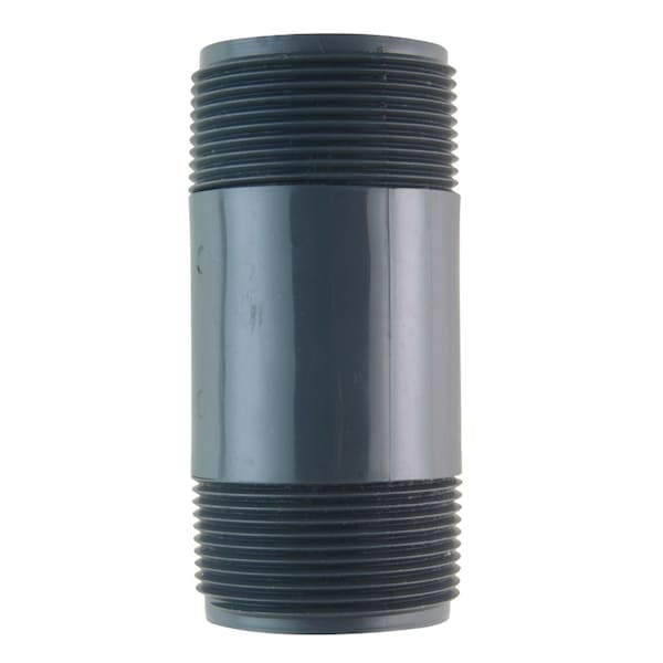 B & K B&K ProLine Schedule 80 1-1/2 in. MIP X 1-1/2 in. D MIP PVC 4 in. Nipple 1 pk 507-040 - main